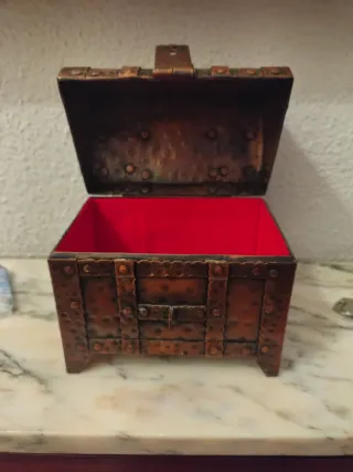 Caja joyero bronce vintage años 50