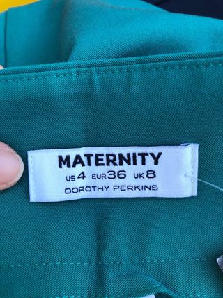 Pantaloni premaman verdi tg eur 36 NUOVI