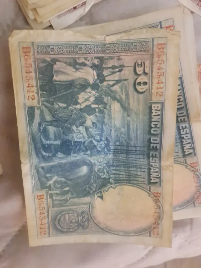 Banconote e monete peseta Spagna repubblica