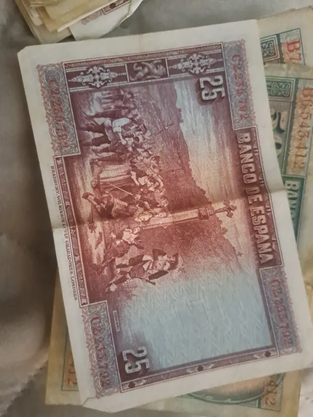 Banconote e monete peseta Spagna repubblica