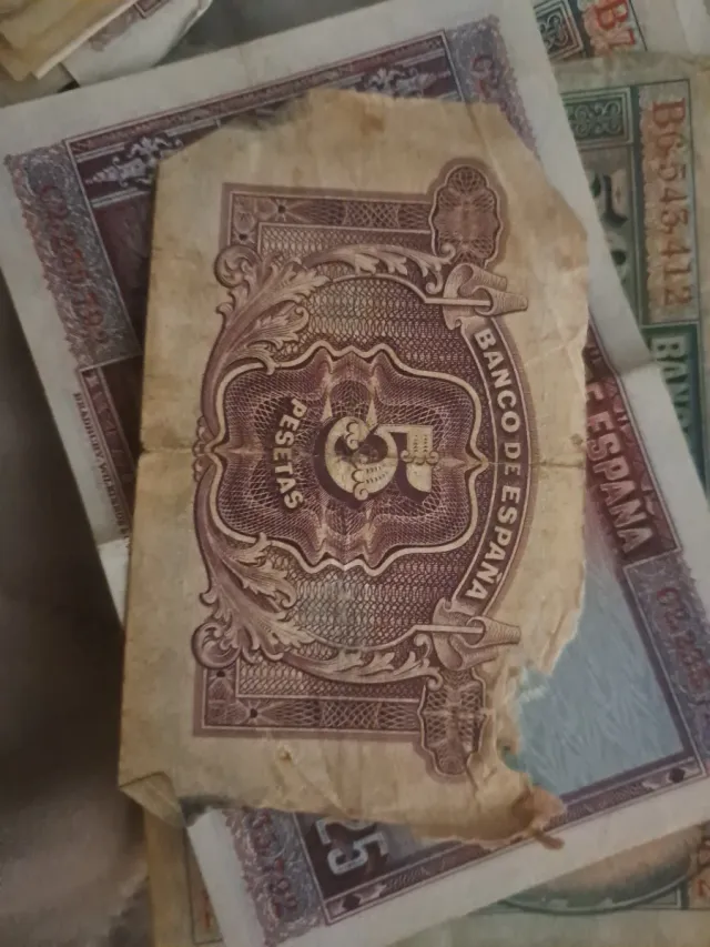 Banconote e monete peseta Spagna repubblica