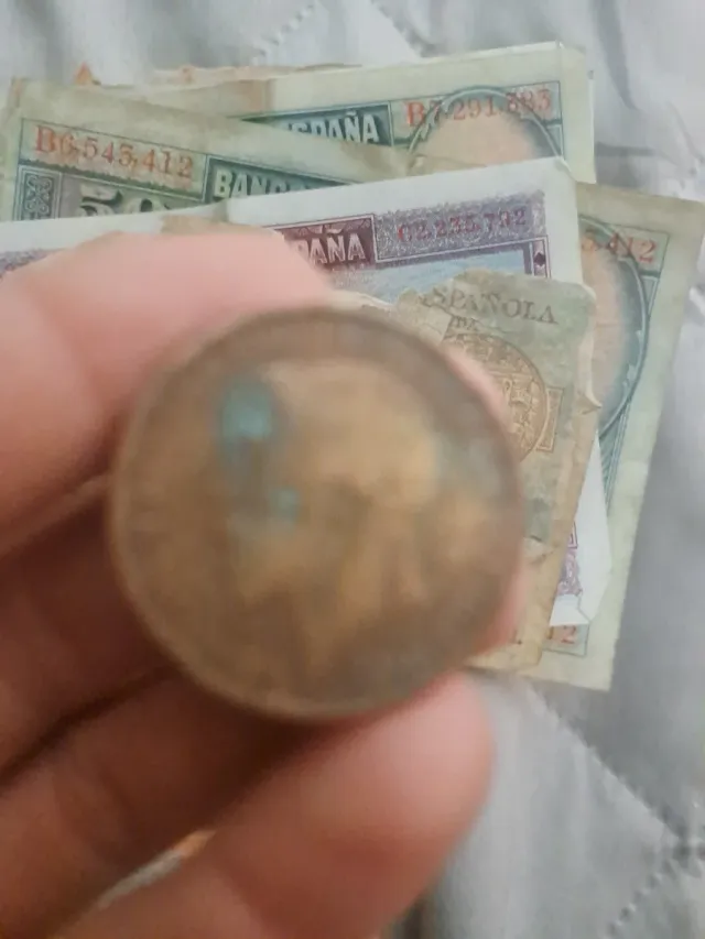 Banconote e monete peseta Spagna repubblica