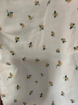 Pantalón blanco estampado floral