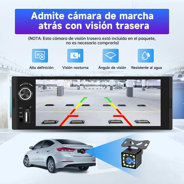 NUEVO - Radio Coche 1 DIN Pantalla Táctil