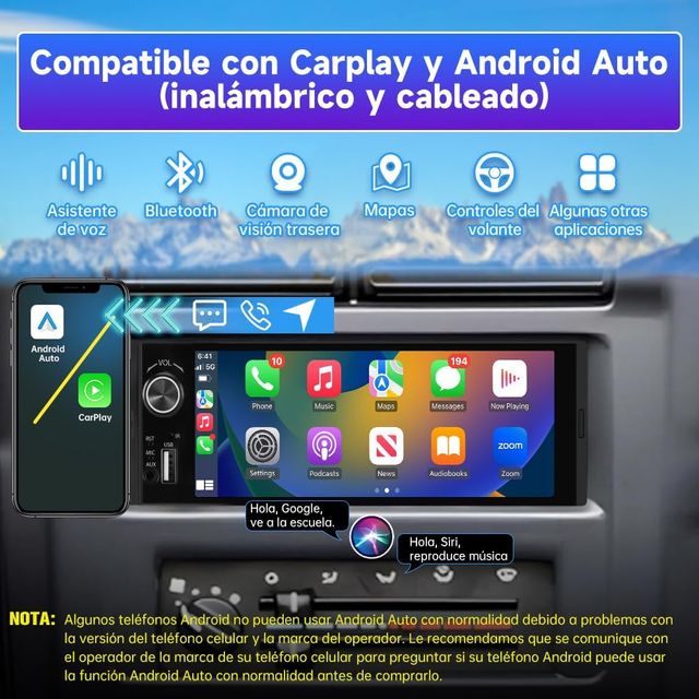 NUEVO - Radio Coche 1 DIN Pantalla Táctil