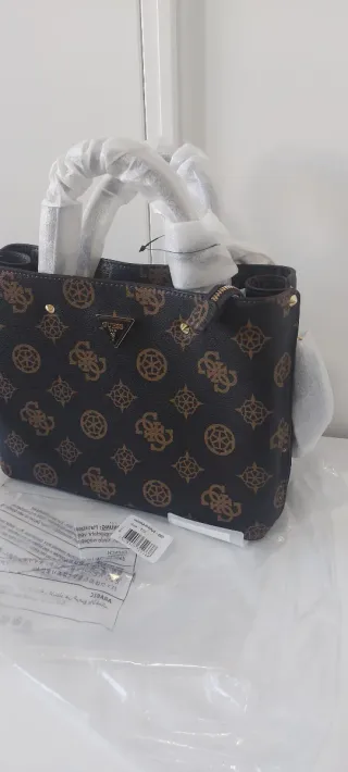 Borsa Guess marrone e oro