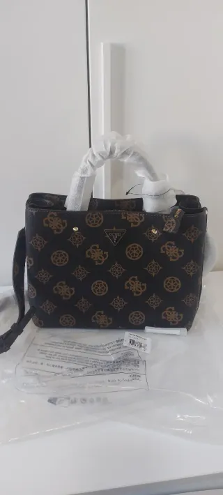 Borsa Guess marrone e oro