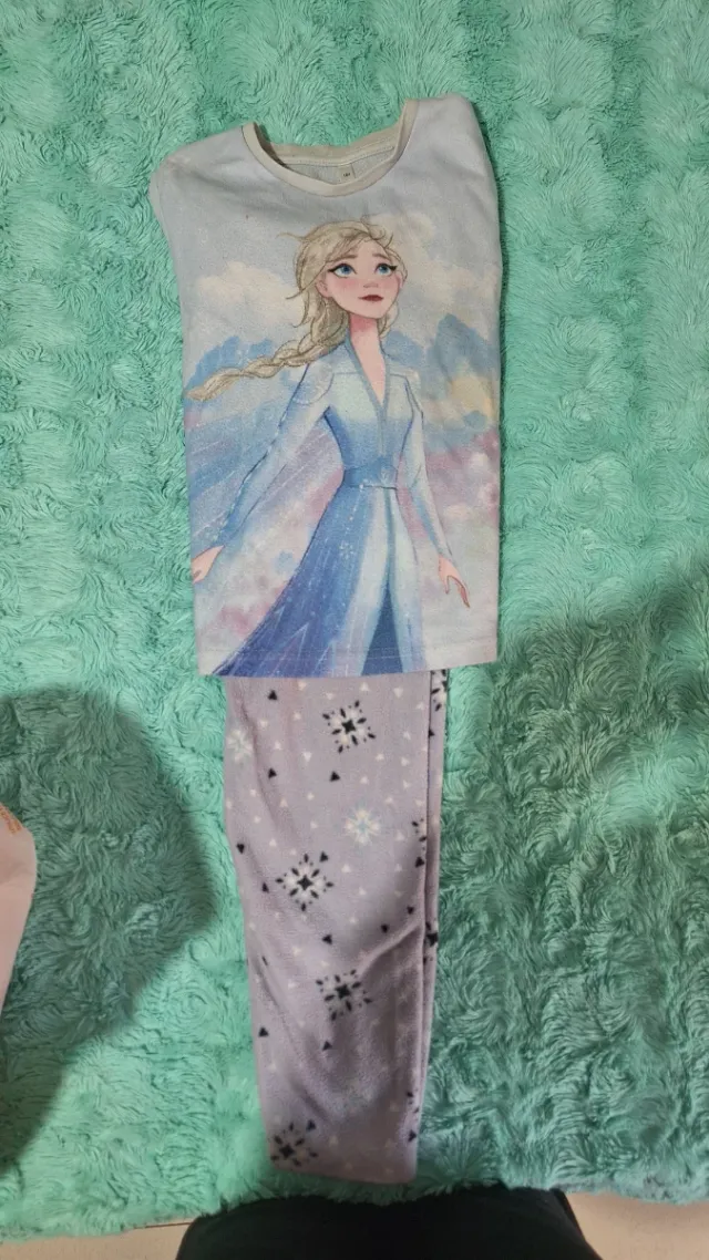 Pijama polar niña Frozen Elsa