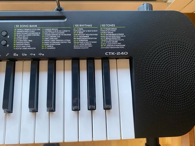 Piano Casio CTK-240 sin usar