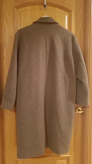 Abrigo Mango Talla Xl Marrón