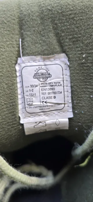 Patines 4 Ruedas Camuflaje Talla 33/34