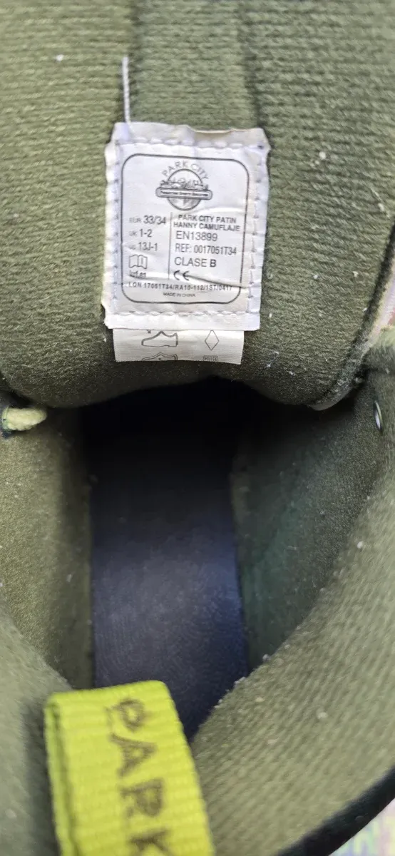 Patines 4 Ruedas Camuflaje Talla 33/34