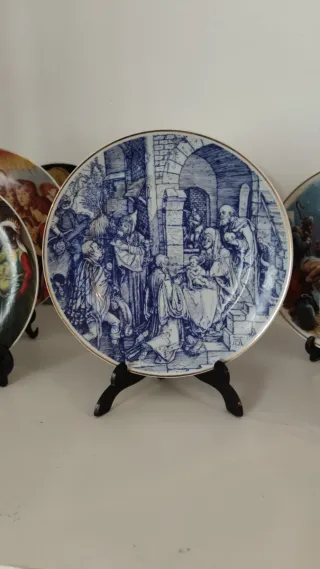 2 Piatti di Porcellana Natalizia Portoghese