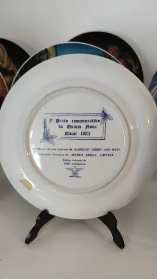 2 Piatti di Porcellana Natalizia Portoghese