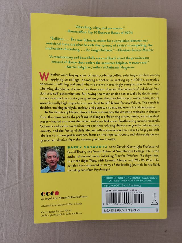 The paradox of choice