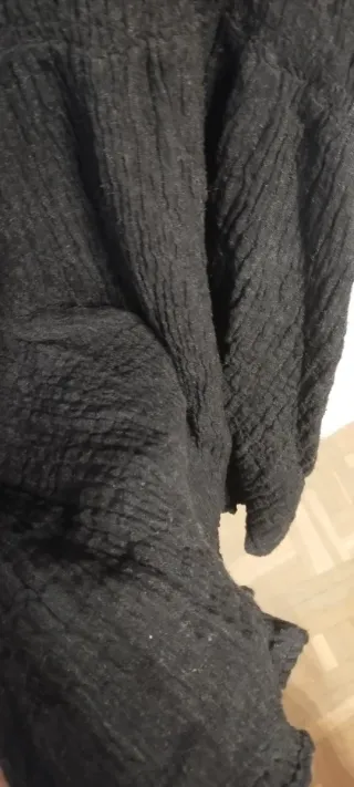 Vestido negro Zara manga larga