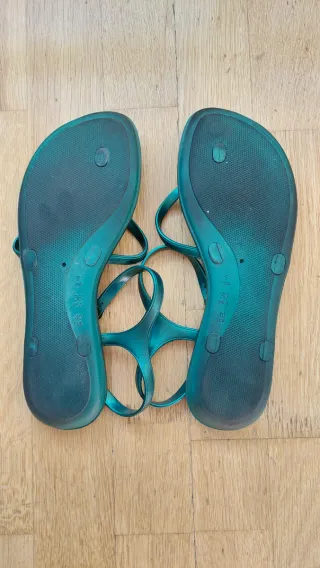 Sandalias Ipanema Mujer Verde y Dorado