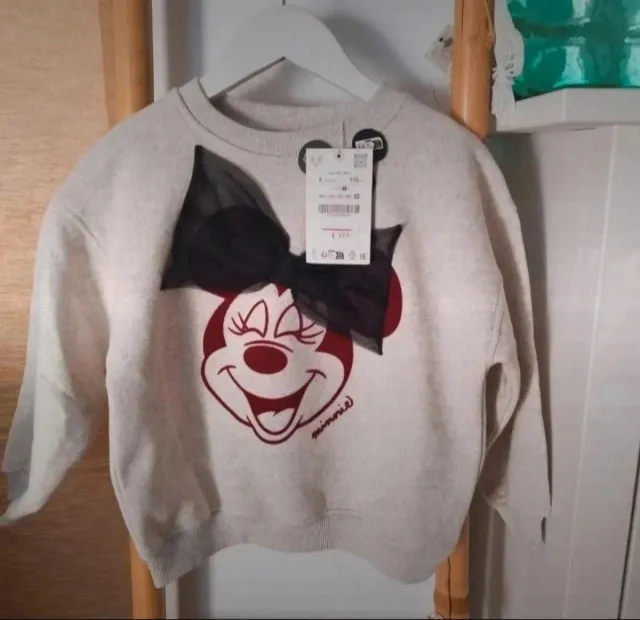 Sudadera Zara Minnie Niña T/5