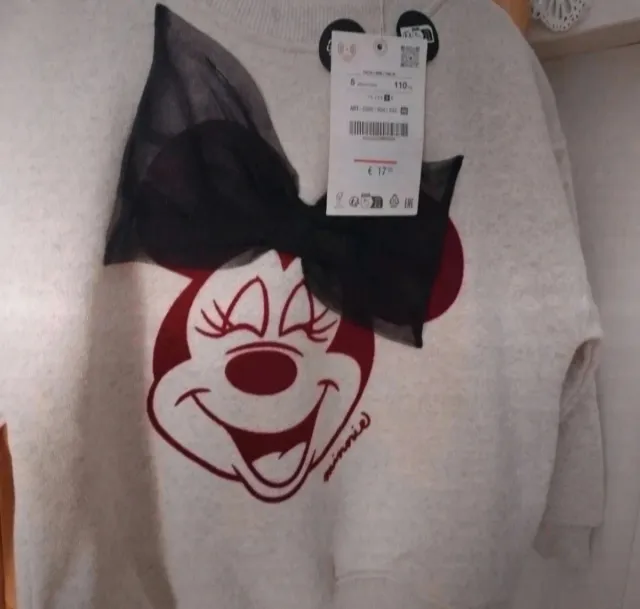 Sudadera Zara Minnie Niña T/5
