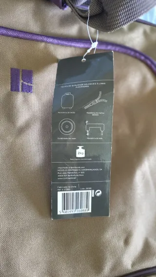 Mala de viagem Pack It creme