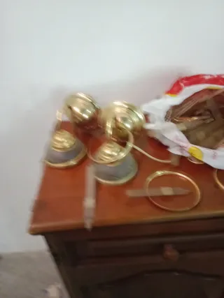 2 Applique in metallo dorato