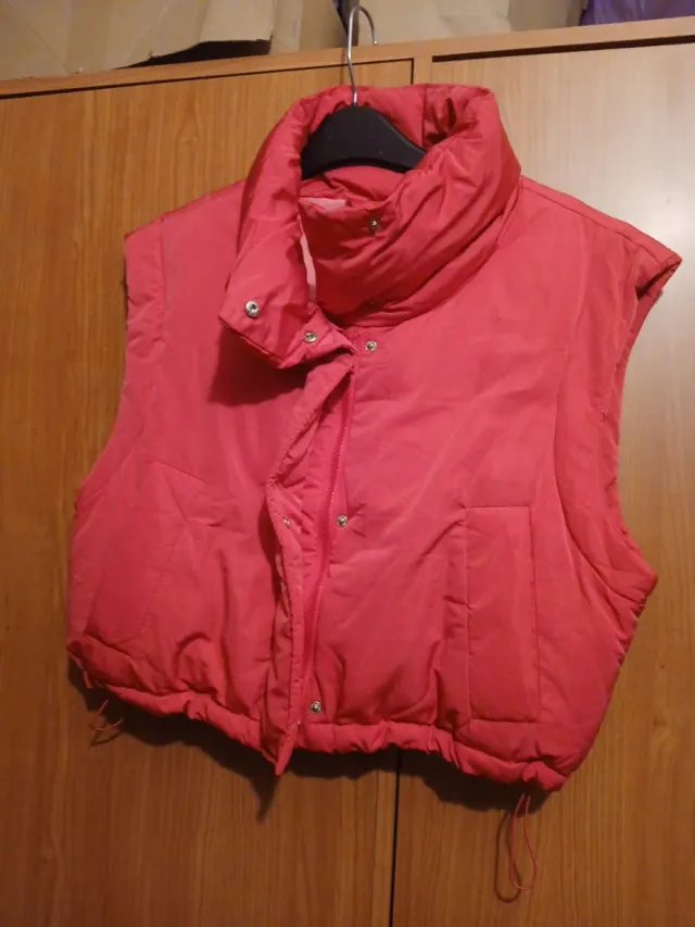 Chaleco acolchado fucsia