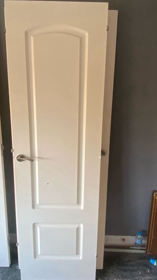 Puerta interior blanca con molduras 6 puertas