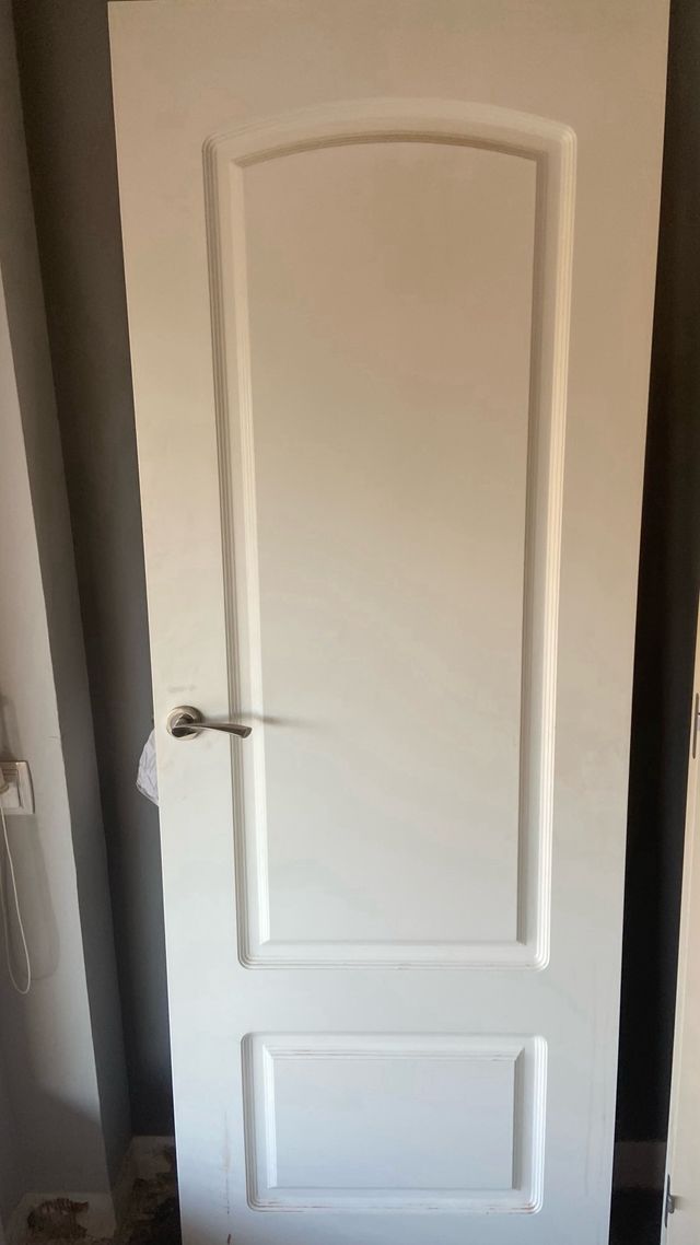 Puerta interior blanca con molduras 6 puertas