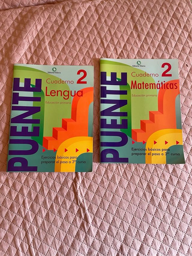 2 Cuadernos Puente Lengua y Matemáticas 3º Primari
