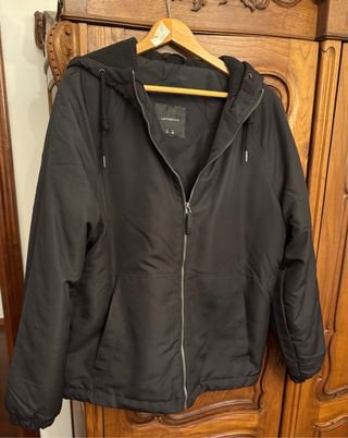 Abrigo Cazadora Lefties Negro Talla M