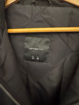 Abrigo Cazadora Lefties Negro Talla M