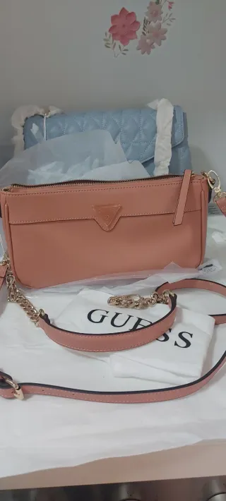 Borsa Guess Rosa e Azzurra