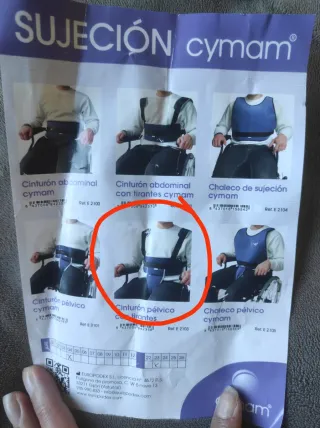 Cinturón Pélvico Cymam con Tirantes