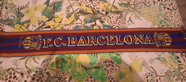 Bufanda FC Barcelona Fútbol Años 90