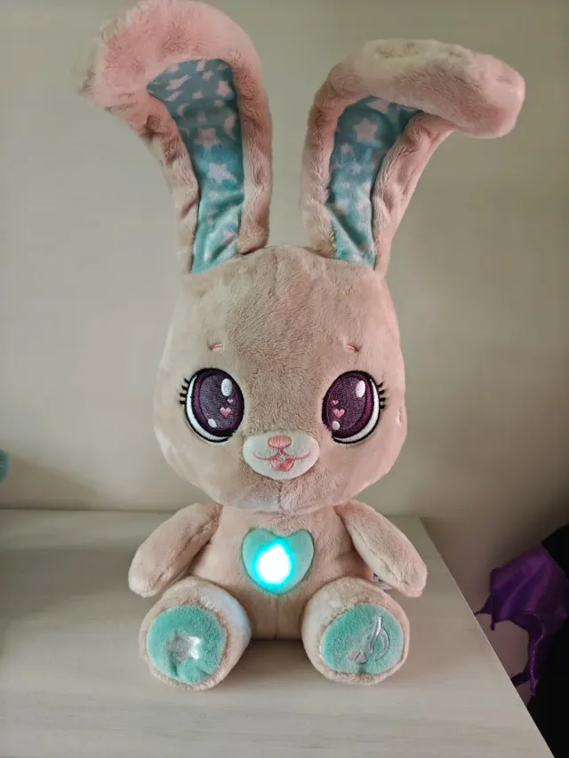 Conejo Peluche Peekapets Interactivo Luz Sonido