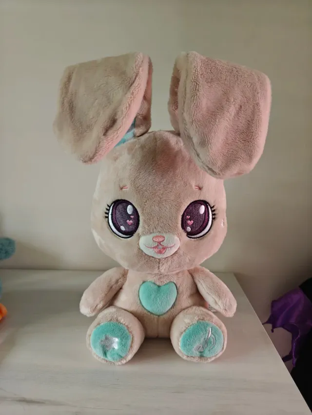 Conejo Peluche Peekapets Interactivo Luz Sonido