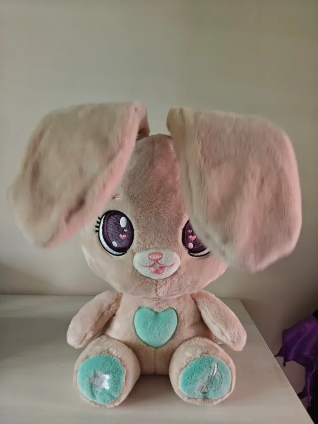 Conejo Peluche Peekapets Interactivo Luz Sonido