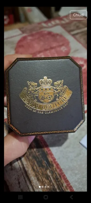 Ciondolo Juicy Couture Acorn Rosa Marrone