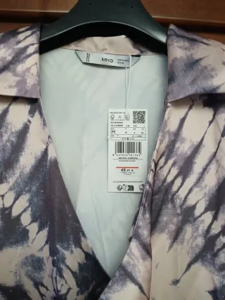 Vestido Mango Talla M Tie-Dye