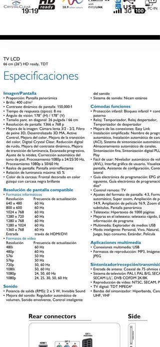 TV Philips 26 pulgadas