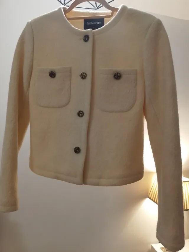 Chaqueta Tintoretto Lana Beige Talla M