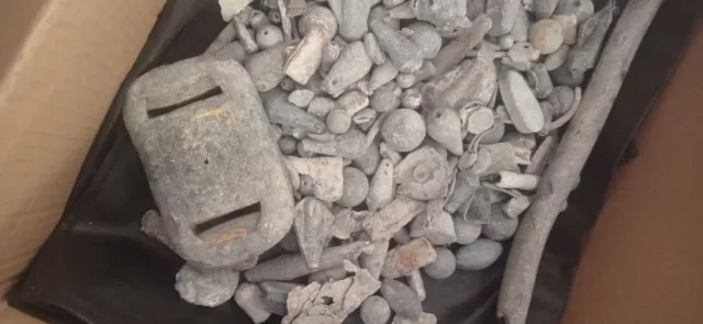 Lote de plomos 15kg para fundir