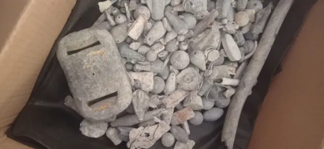 Lote de plomos 15kg para fundir