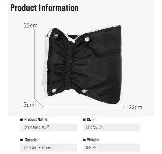 Guantes manoplas para carrito de bebé