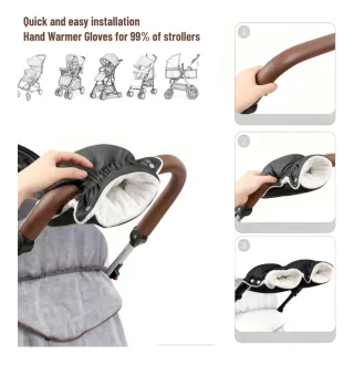 Guantes manoplas para carrito de bebé