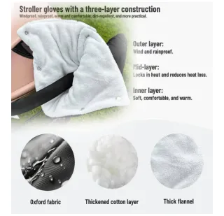 Guantes manoplas para carrito de bebé