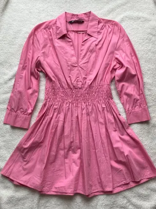 Vestido Zara rosa talla M