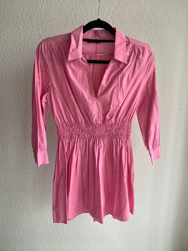 Vestido Zara rosa talla M