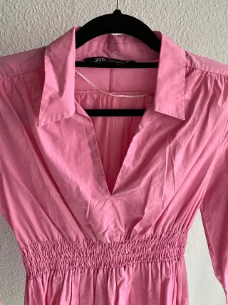 Vestido Zara rosa talla M