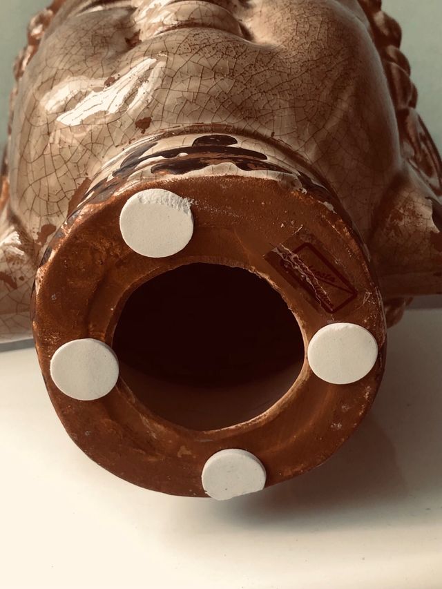 Testa di Buddha in ceramica